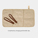 Peek-A-Boo Vegan Leather Diaper Bag Backpack 2.0 in Toffee