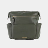Peek-A-Boo Vegan Leather Convertible Hobo Backpack 1.0 in Olive