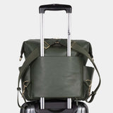 Peek-A-Boo Vegan Leather Convertible Hobo Backpack 1.0 in Olive